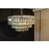 Lustre Venini en verre de Murano rose blanc et ambré 42