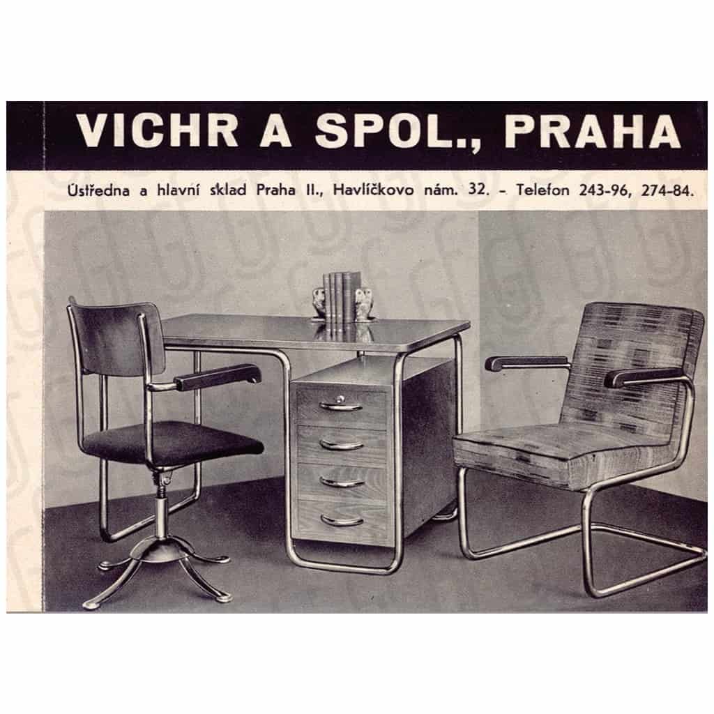 Bauhaus desk by Rudolf Vichr – Oak – Ca 1930 13