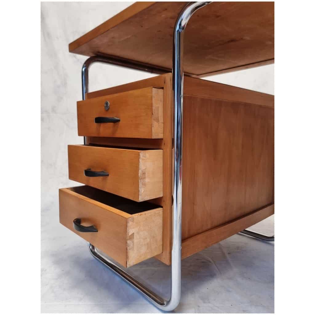 Bauhaus desk by Rudolf Vichr – Oak – Ca 1930 12