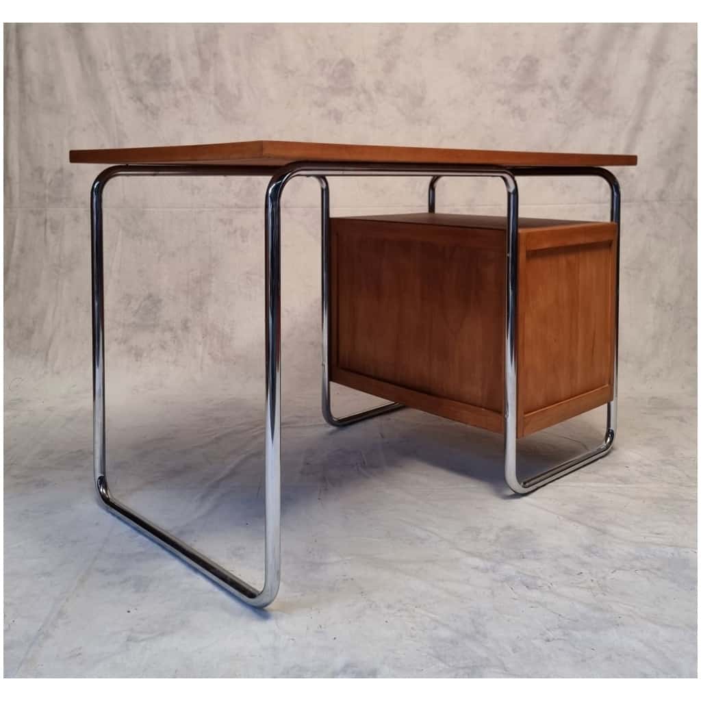 Bauhaus desk by Rudolf Vichr – Oak – Ca 1930 6