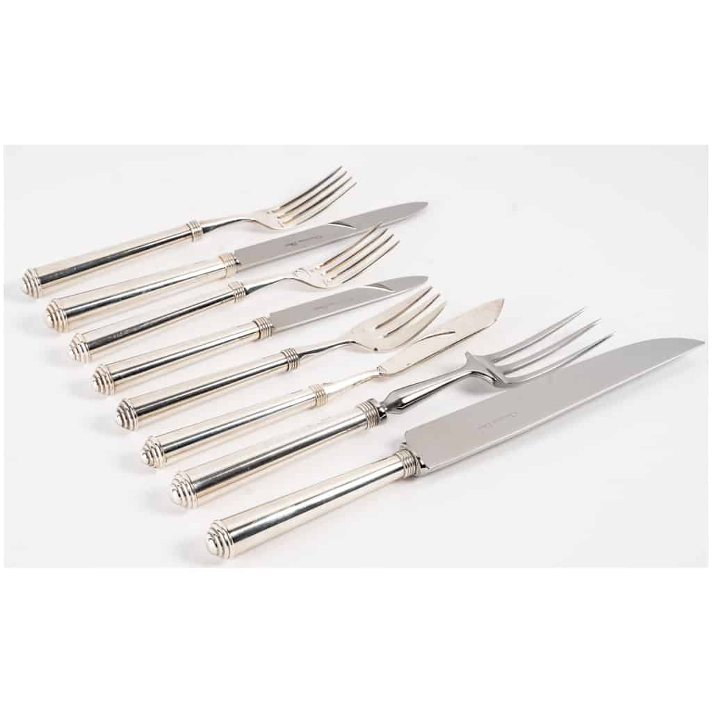 Christian Dior – Round Point Silver Plated Cutlery Set – 54 Pieces 4