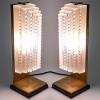1935 René Lalique – Paire d’Appliques Art Déco Normandie Montées En Lampes Verre Blanc 18
