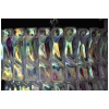 Lustre Venini en verre de Murano rose blanc et ambré 27