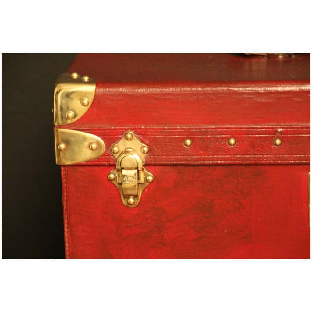 Red Goyard trunk Hermes 7