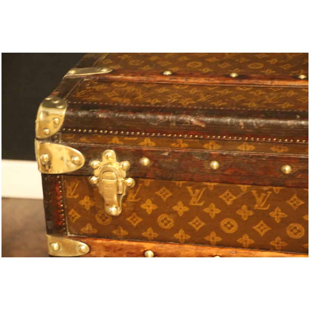 Malle Louis Vuitton cabine ancienne monogrammée 90 cm 7