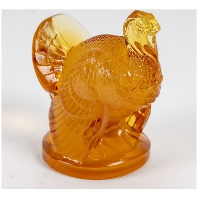 1925 René Lalique – Stamp Turkey Butterscoth Glass