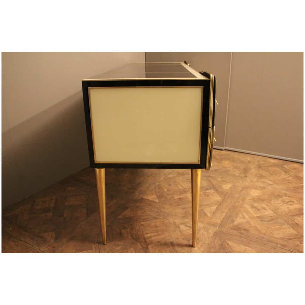 White and black Murano glass sideboard 8