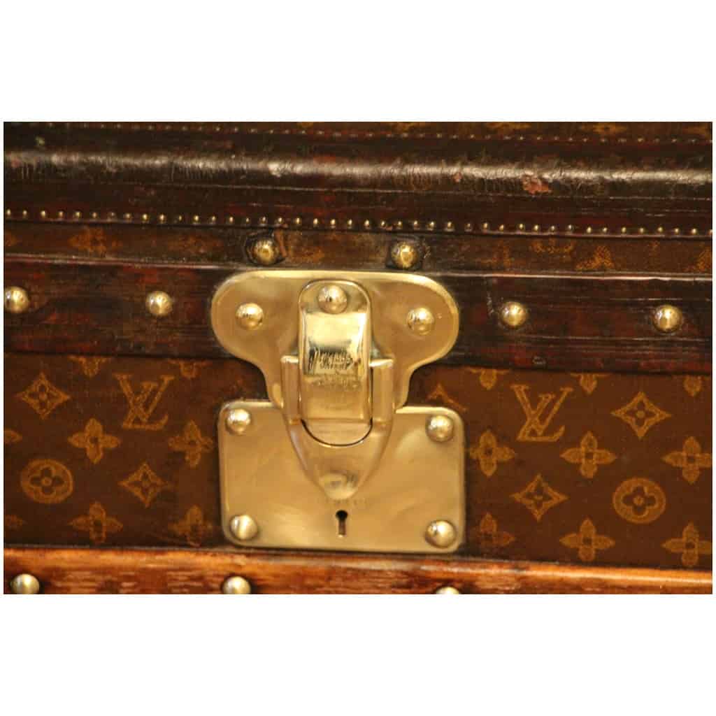 Malle Louis Vuitton cabine ancienne monogrammée 90 cm 8
