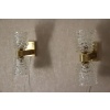 Paire d’Appliques en Verre Murano Rostrato par Barovier e Toso, Verre Clair 24