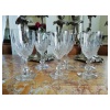 6 VERRES A VIN BLANC en cristal de SAINT LOUIS , modèle Massenet, en parfait état 6