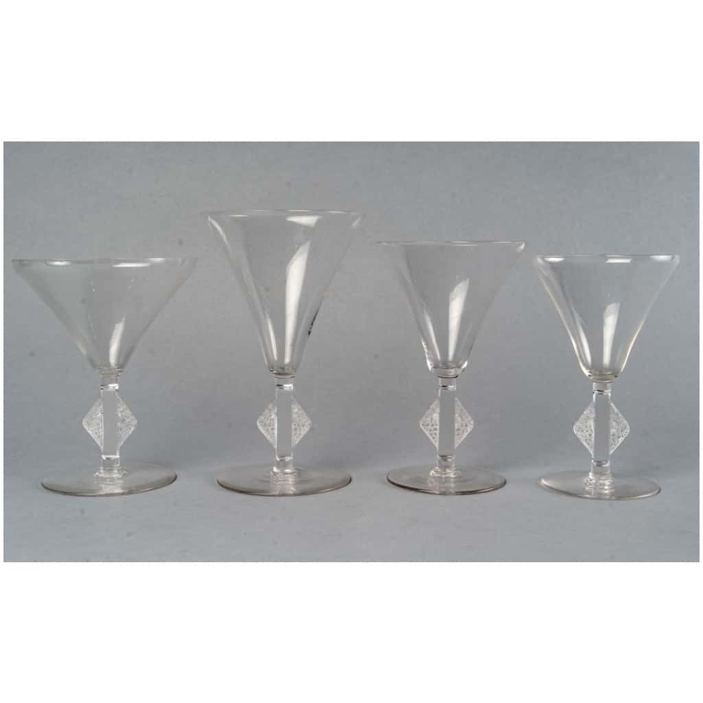 1924 René Lalique – Service De Verres Savergne Verre Blanc – 34 pièces 4