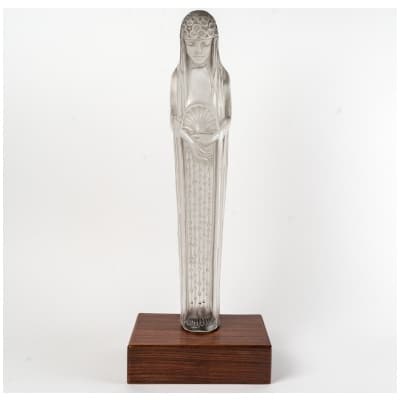 1924 René Lalique – Statue Source De La Fontaine Galatée Verre Base En Bois