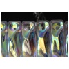 Lustre Venini en verre de Murano rose blanc et ambré 29