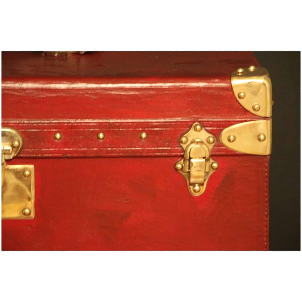 Red Goyard trunk Hermes 9