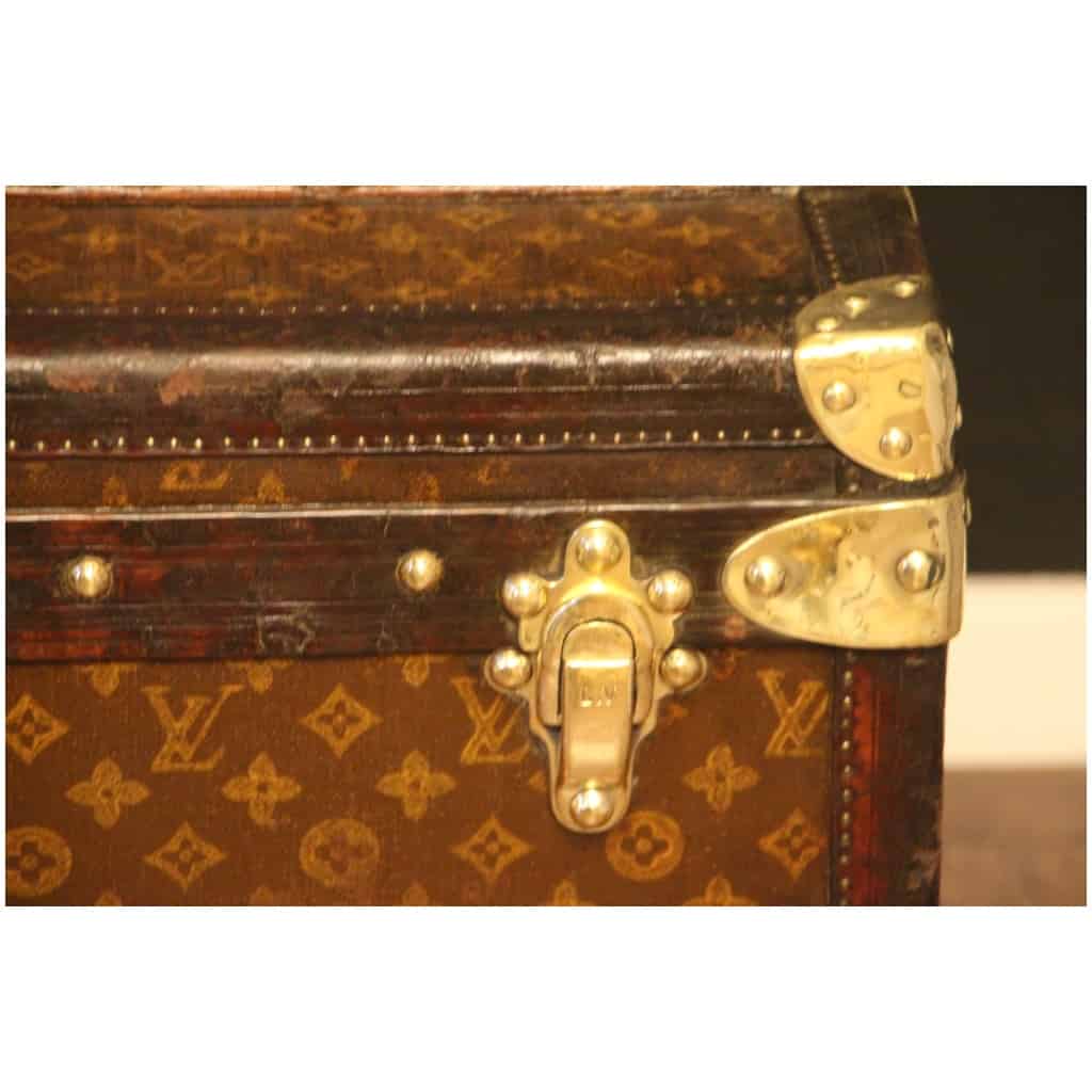 Malle Louis Vuitton cabine ancienne monogrammée 90 cm 9