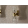 Paire d’Appliques en Verre Murano Rostrato par Barovier e Toso, Verre Clair 25