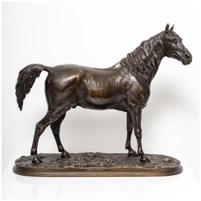 Sculpture – Cheval « Ibrahim » (N°1) , Pierre-Jules Mêne (1810-1879) – Bronze