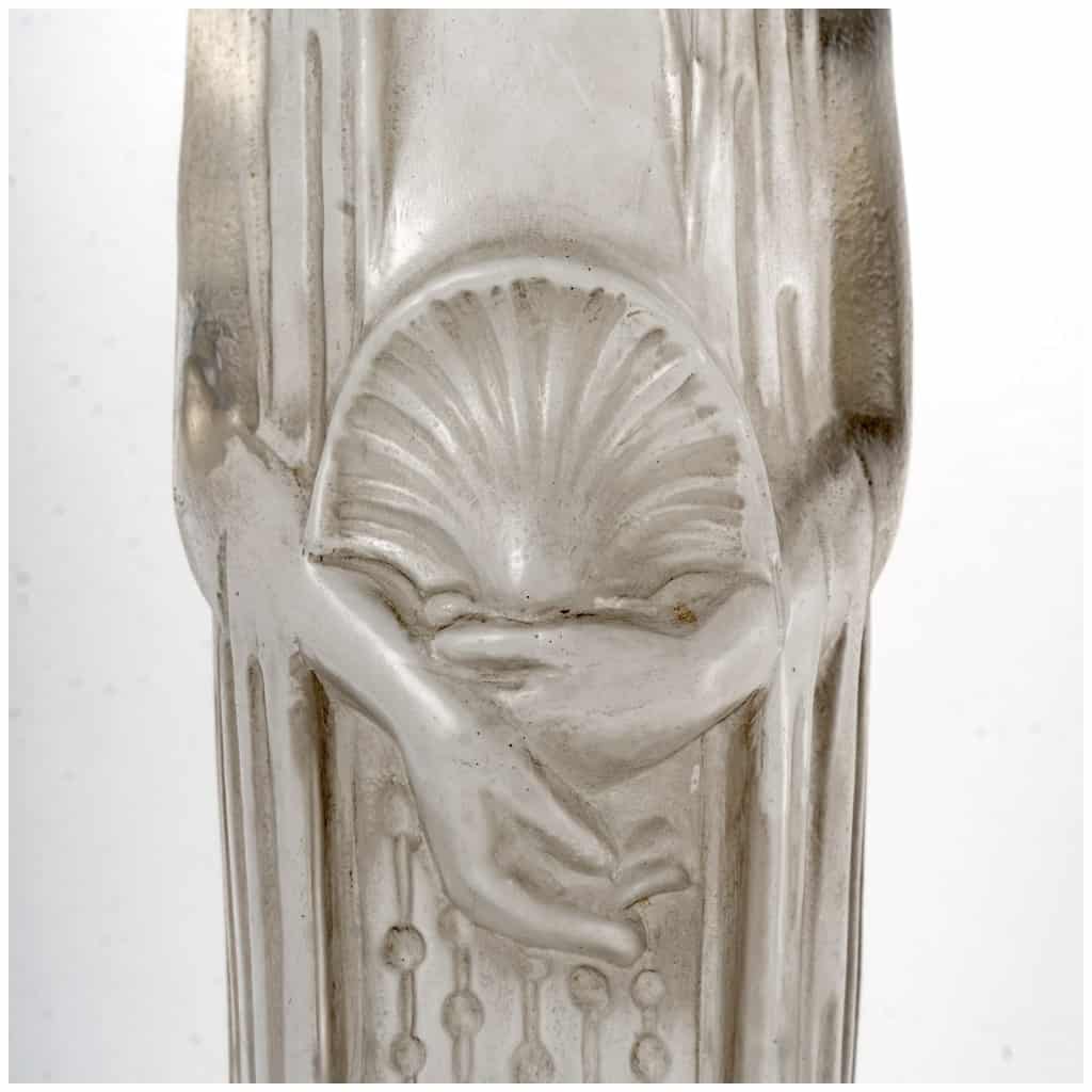 1924 René Lalique – Statue Source De La Fontaine Galatée Verre Base En Bois 7