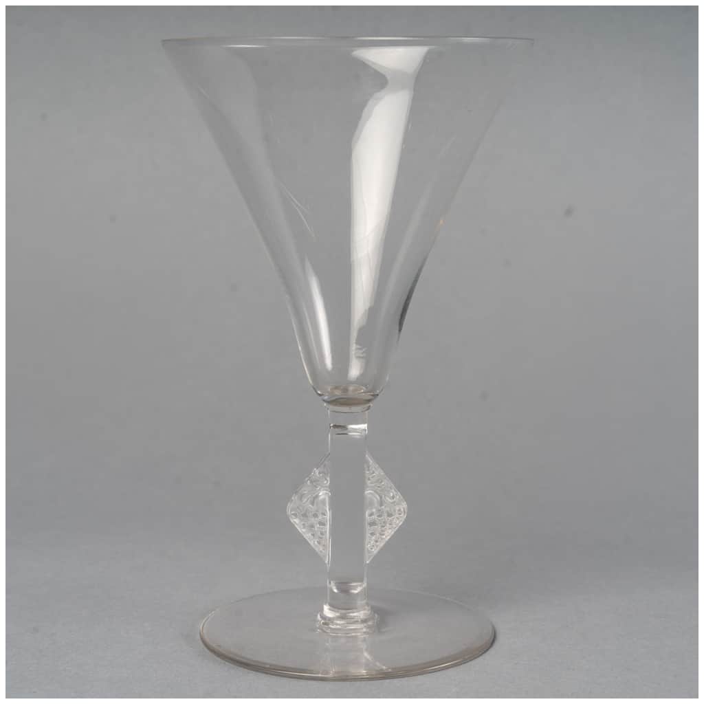 1924 René Lalique – Service De Verres Savergne Verre Blanc – 34 pièces 7