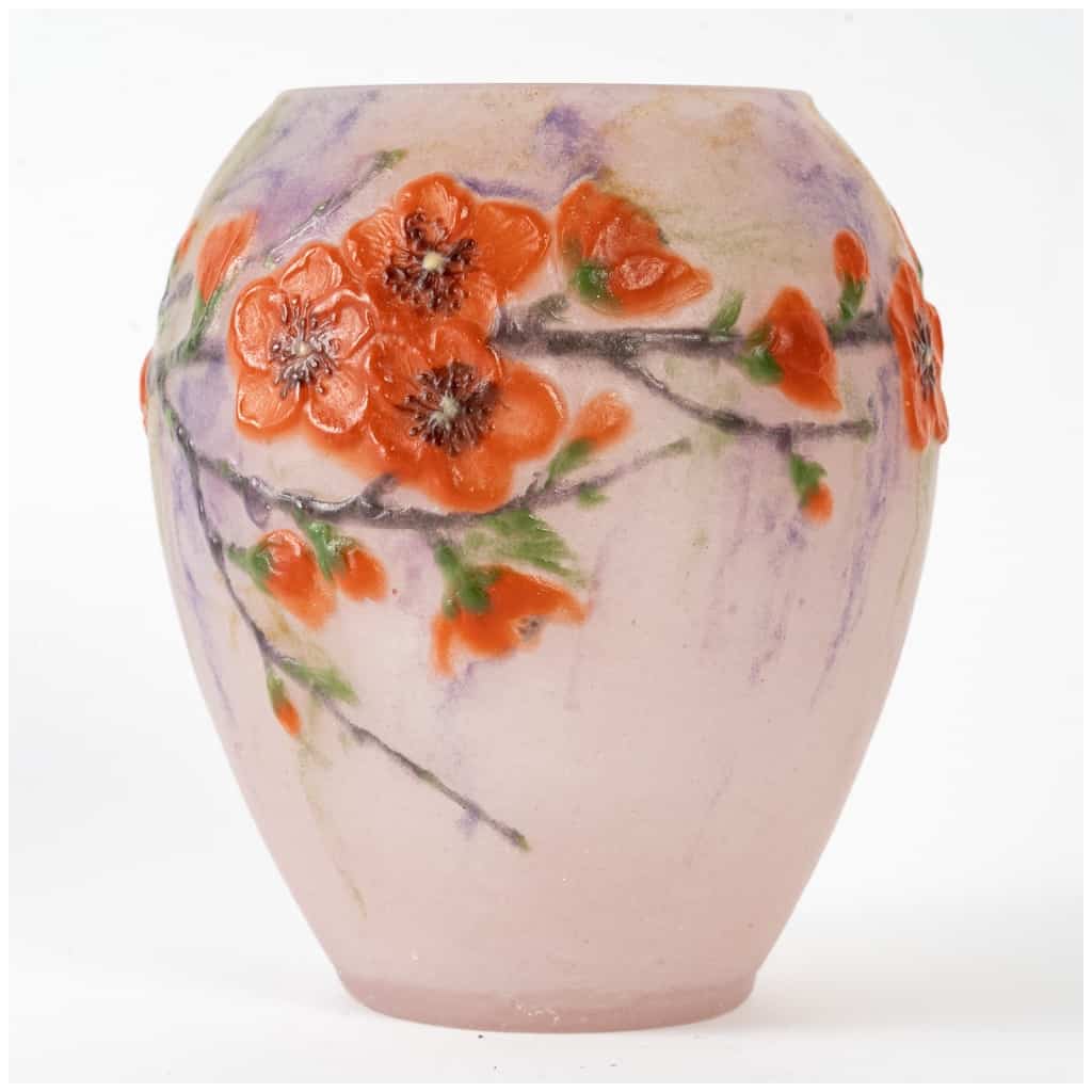 1920 Gabriel Argy Rousseau – Peach Blossom Vase Glass Paste 3