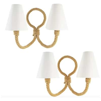 1950 Large Pair Of Audoux Minet Sconces