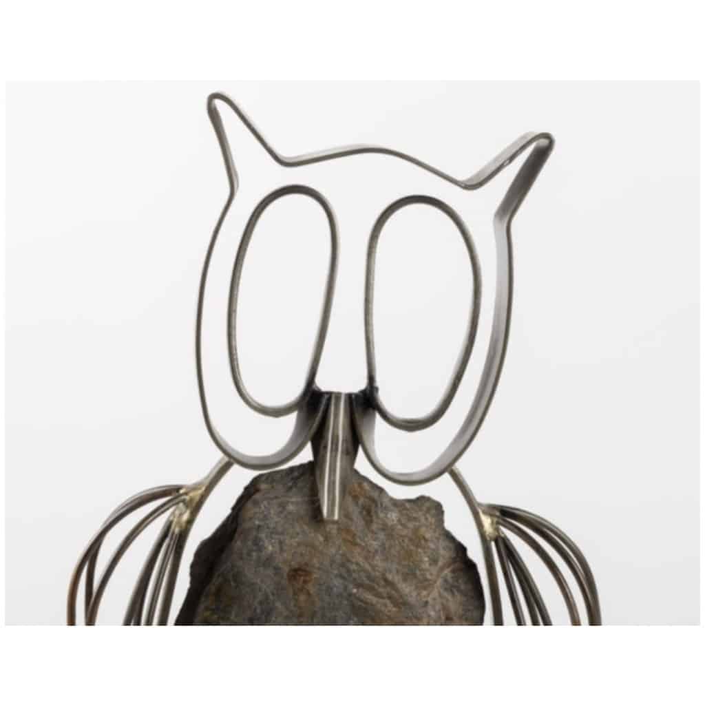 1965 Le Hibou de J. Maugeais signé et daté 7