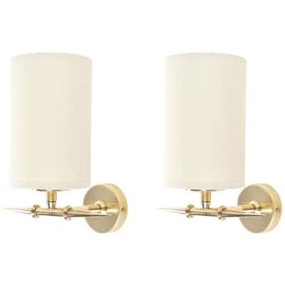 1950 Pair of Lunel sconces