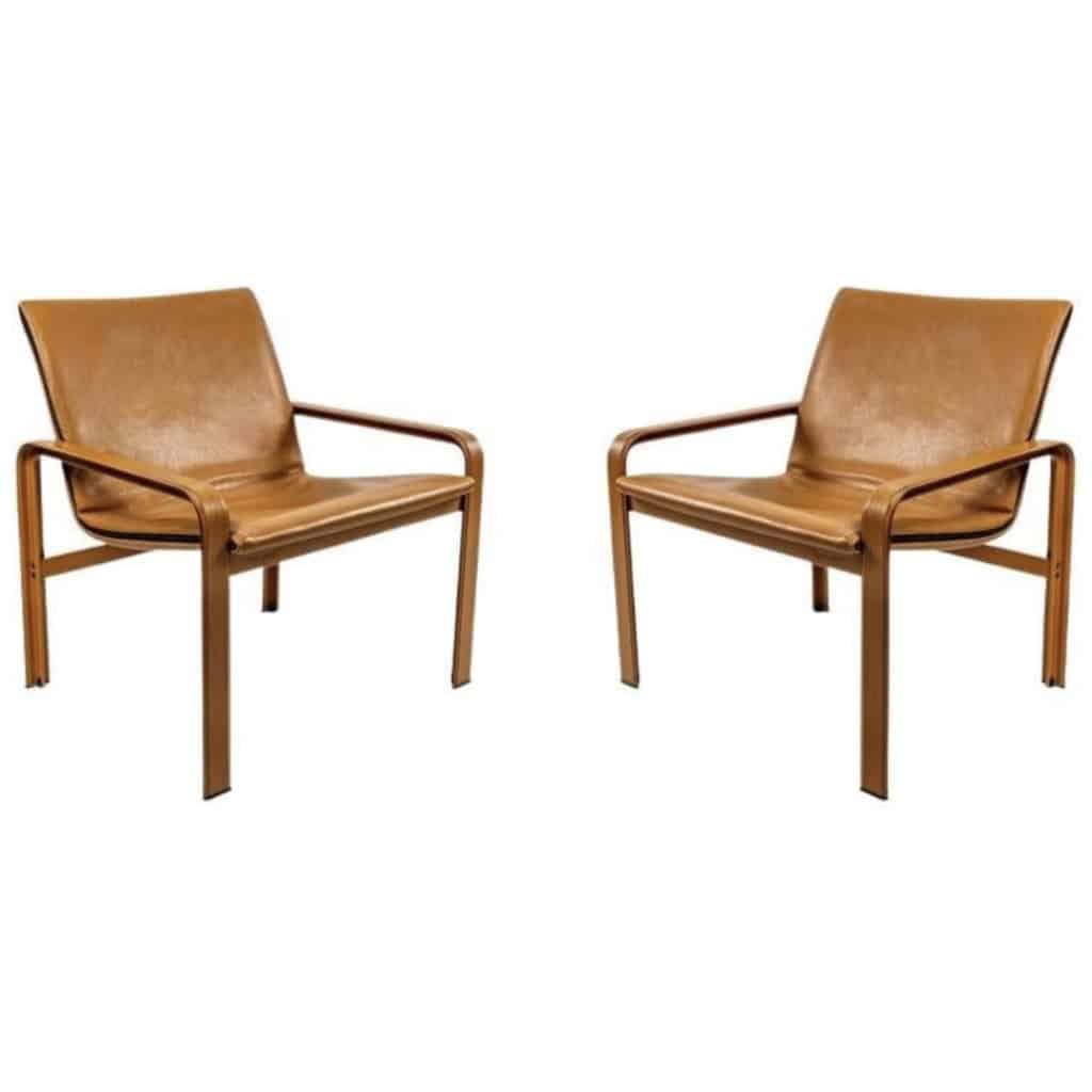 1970 Paire de Fauteuils Jacques Toussaint & Patrizia Angeloni pour Matteo Grassi 3