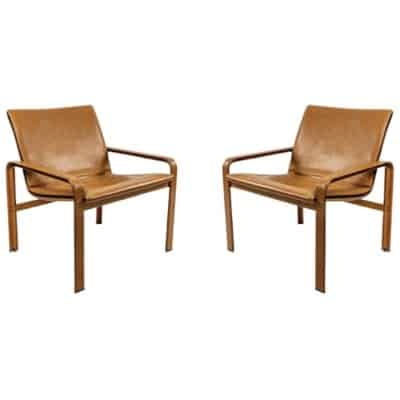 1970 Pair of Jacques Toussaint & Patrizia Angeloni Armchairs for Matteo Grassi