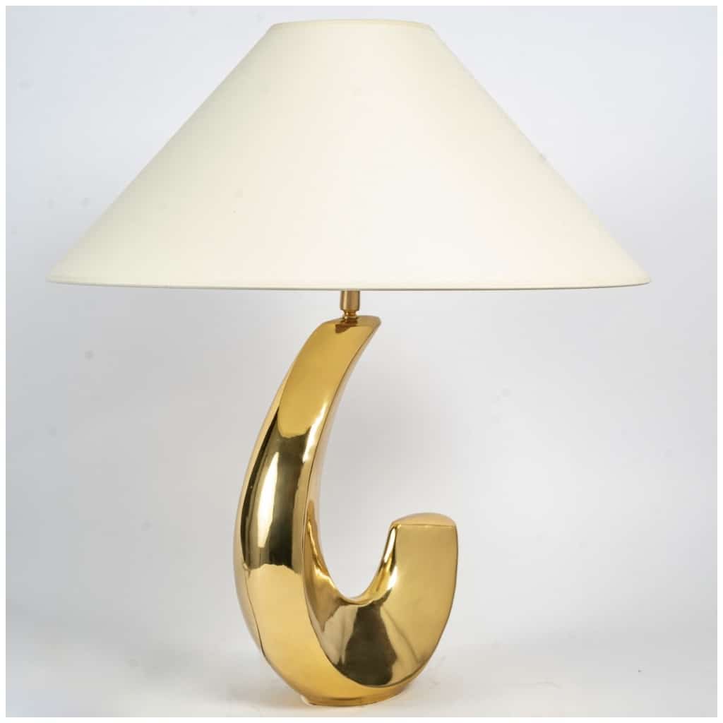 1970 Pair of solid brass Maison Cardin 5 lamps