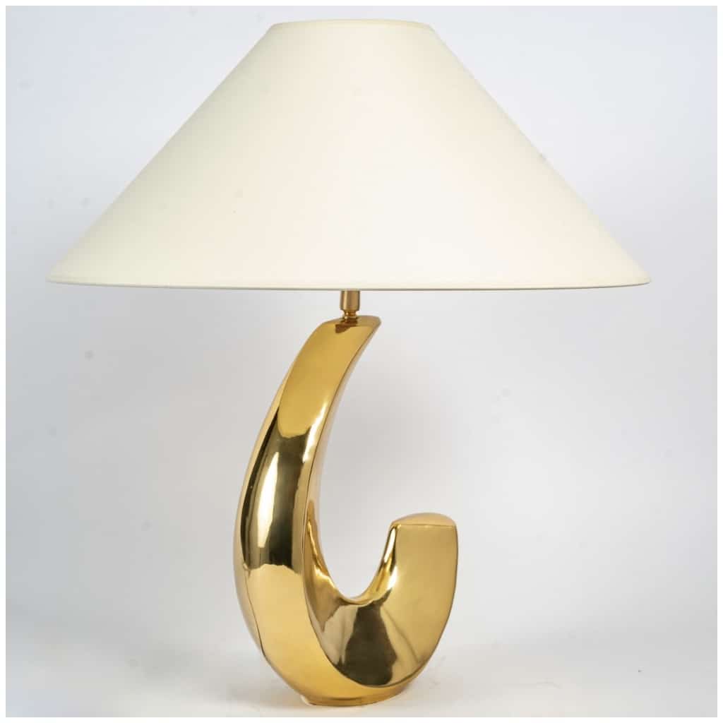 1970 Paire de lampes en laiton massif Maison Cardin 5