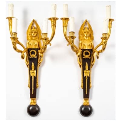 Pair of 1st Empire style sconces.