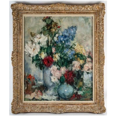 Jean Louis Auguste Laudy (1877-1956). Bouquets De Fleurs.