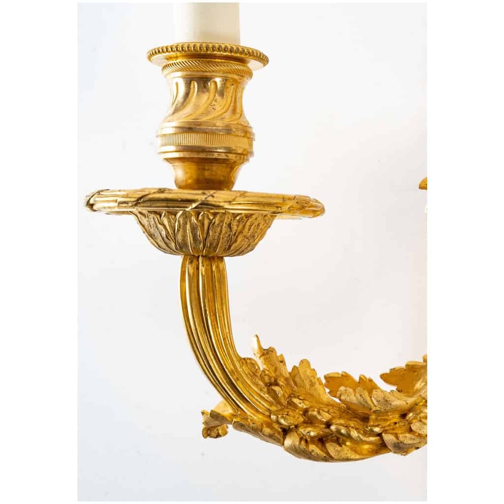 Paire d’appliques de style Louis XVI signées Henri Vian. 5