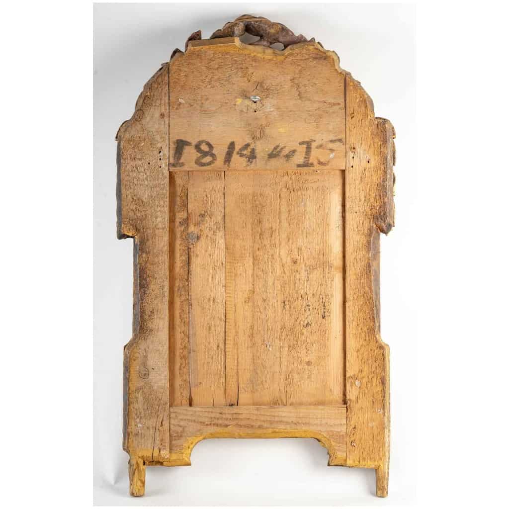 Miroir En Bois Sculpté Doré d’époque Louis XVI 6