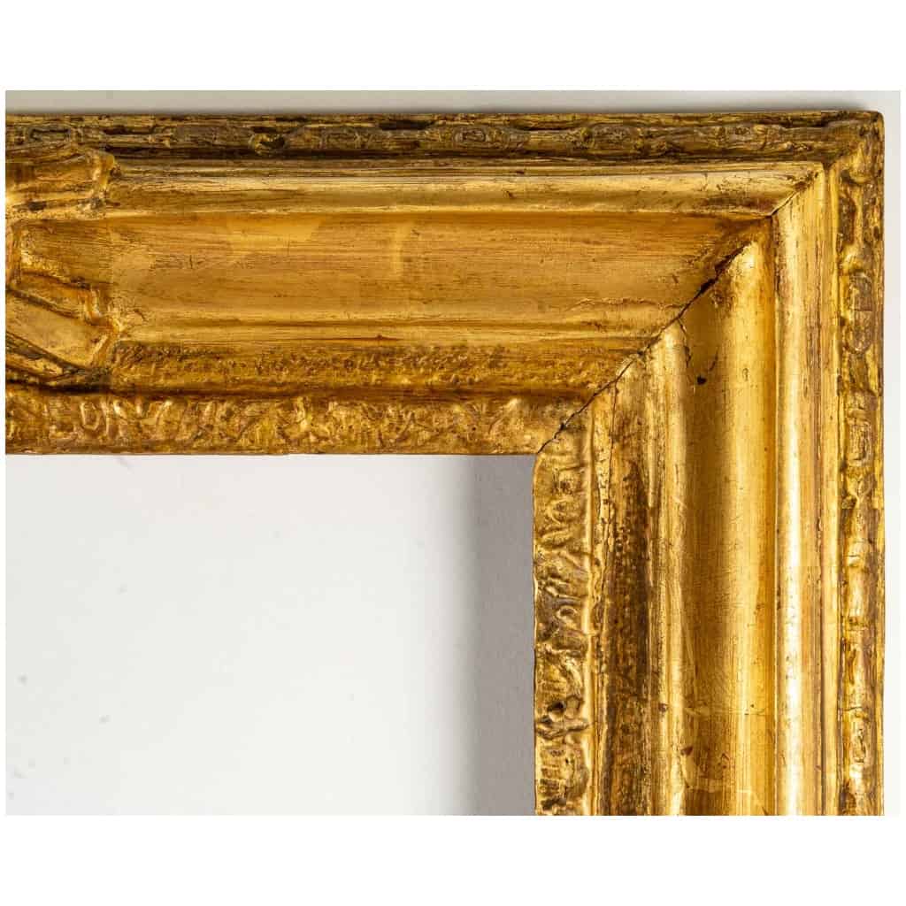 Pastel frame in carved gilded wood, Louis XV period 6