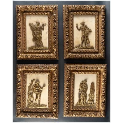 Rare ensemble représentant les quatre saisons, époque XVII-XVIIIème siècle