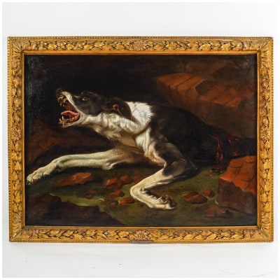 Suiveur de Snyders, « Chien de chasse », époque seconde moitié du XVIIIe siècle