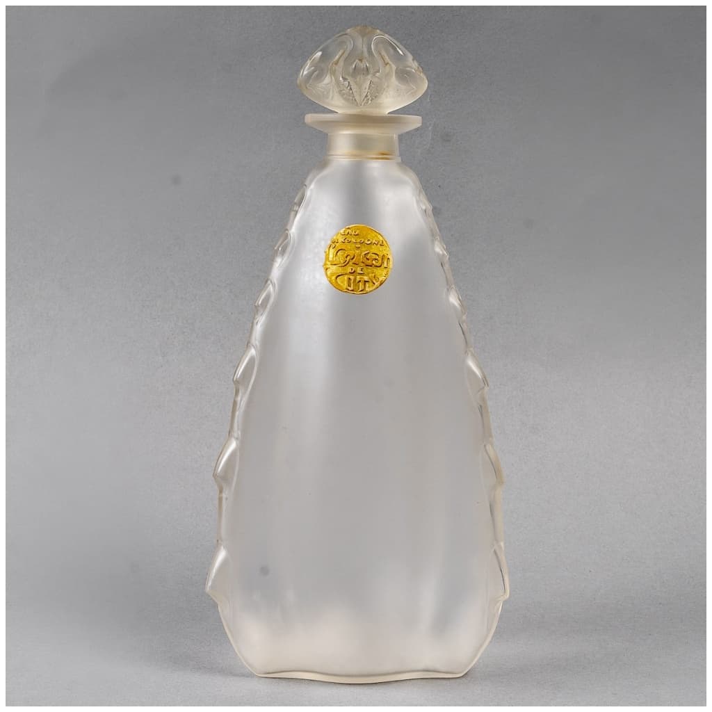 1912 René Lalique – 3 White Glass Oregano Bottles For Coty 5