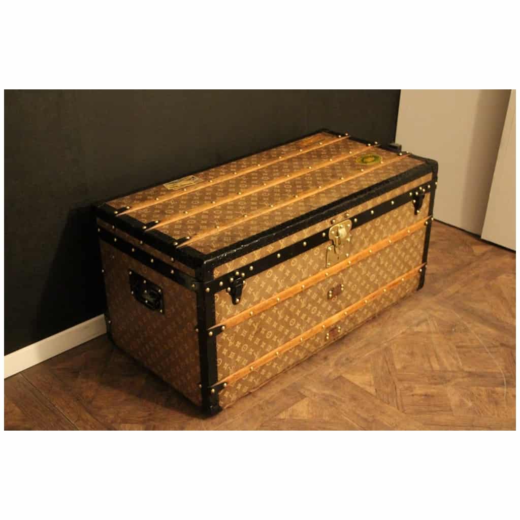 Malle Louis Vuitton en Toile Tissée, Malle Louis Vuitton ancienne 4