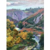 SMITH Alfred Vallée de la Creuse en automne Huile sur toile signée certificat 21