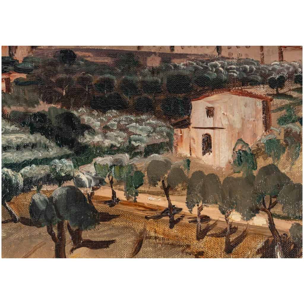 Henry De Waroquier 1881-1970. Village En Italie. 6