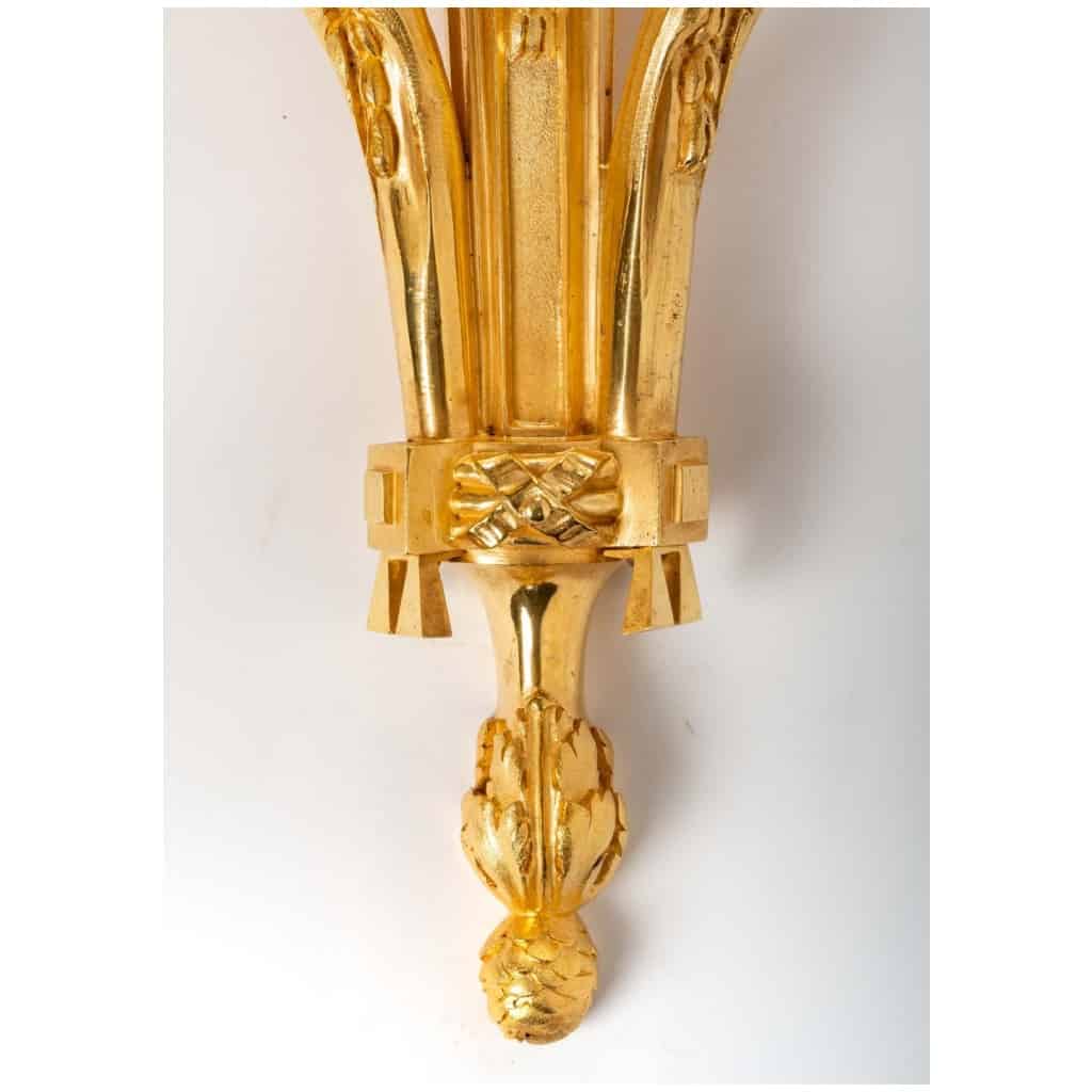 Pair of Louis style sconces XVI from the Napoleon III period. 5