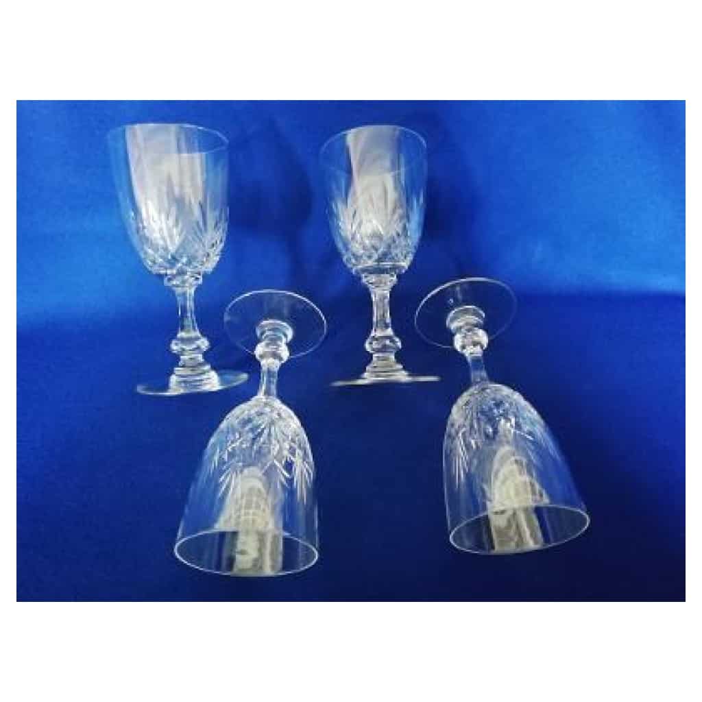 8 WATER GLASSES in SAINT LOUIS crystal, Massenet model, in perfect condition 4