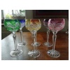 suite de 6 grands verres en cristal de couleur ROEMER ( 2 sont vendus ) 8