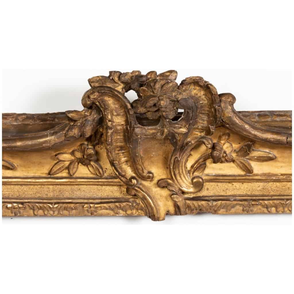 Cadre En Bois Doré Sculpté d’époque Louis XV 5