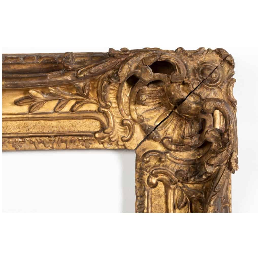 Cadre En Bois Doré Sculpté d’époque Louis XV 6