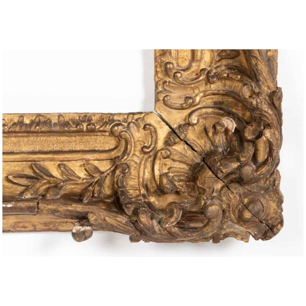 Cadre En Bois Doré Sculpté d’époque Louis XV 7