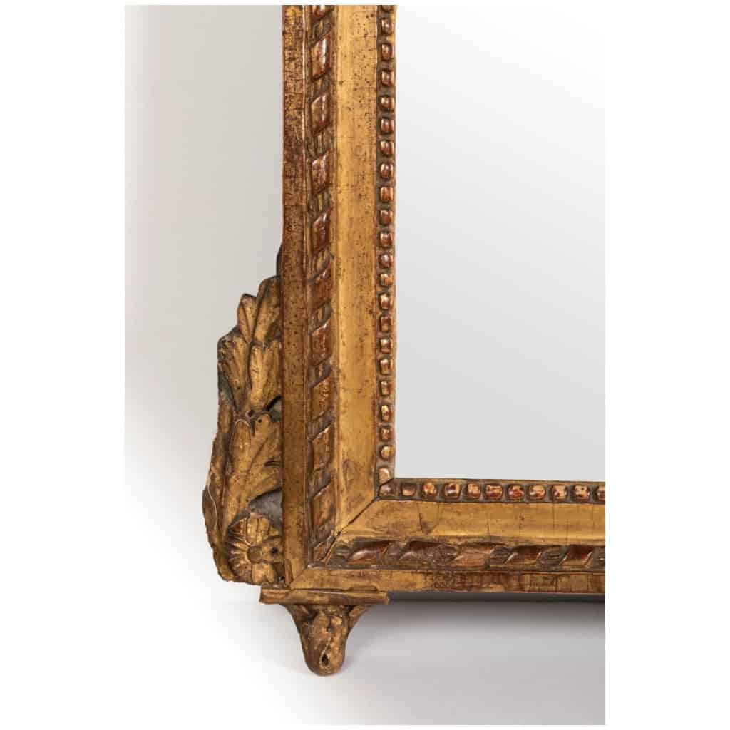 Miroir En Bois Doré Sculpté d’époque Louis XVI 8
