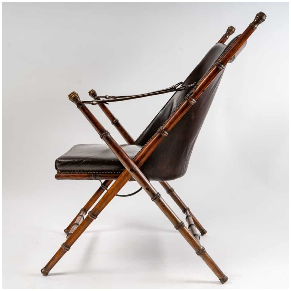 Paire de fauteuils d’officier années 1950 5